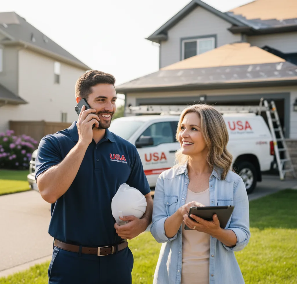 USA Roof Repair Experts customer support in Falconer
